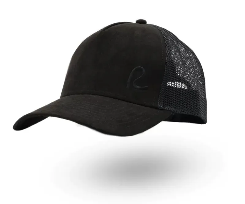 Rewired Essential Suede R Trucker Cap - Black Tonal